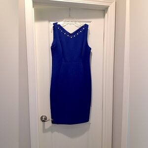 Karl Lagerfeld Royal Blue Studded Mini Dress
